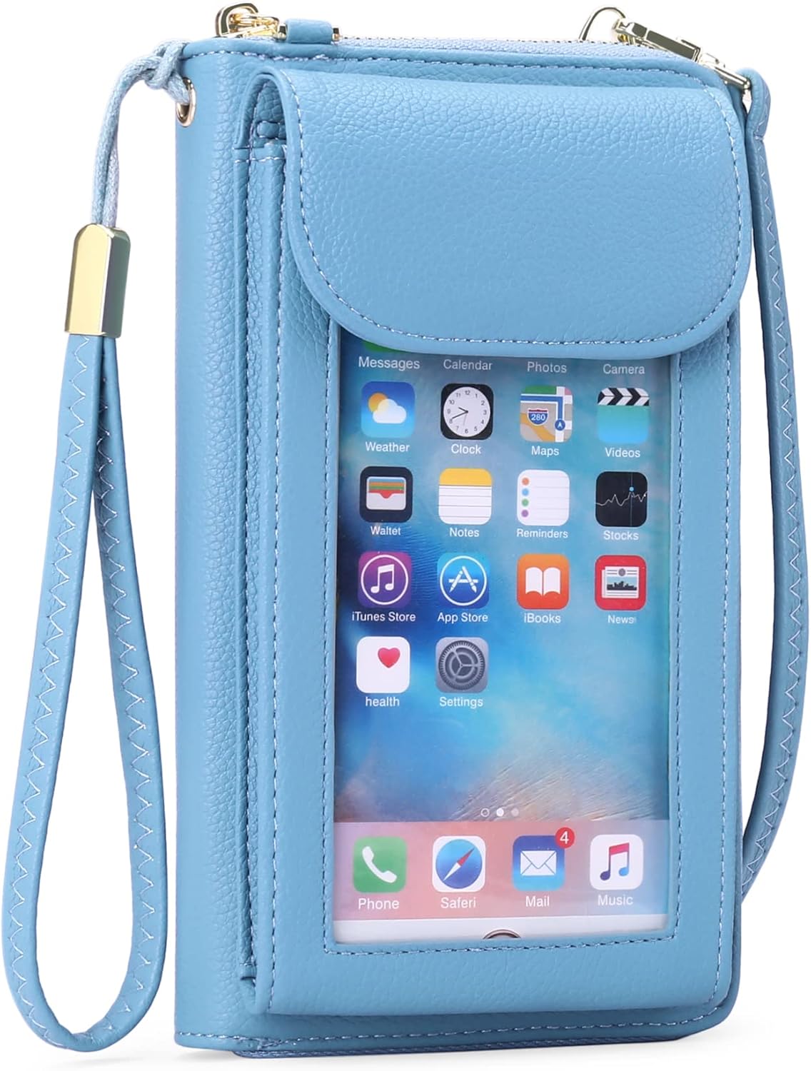 Small Cell Phone Crossbody Bag Purse for Women, PU Leather Wallet Purse…