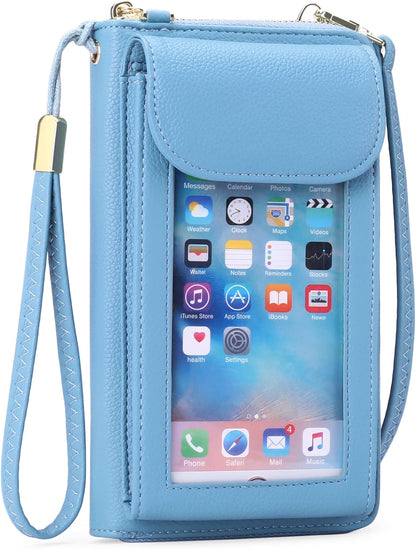 Small Cell Phone Crossbody Bag Purse for Women, PU Leather Wallet Purse…