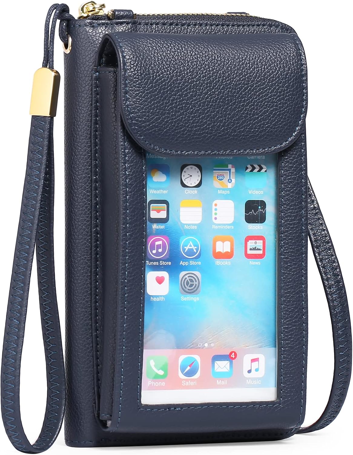 Small Cell Phone Crossbody Bag Purse for Women, PU Leather Wallet Purse…
