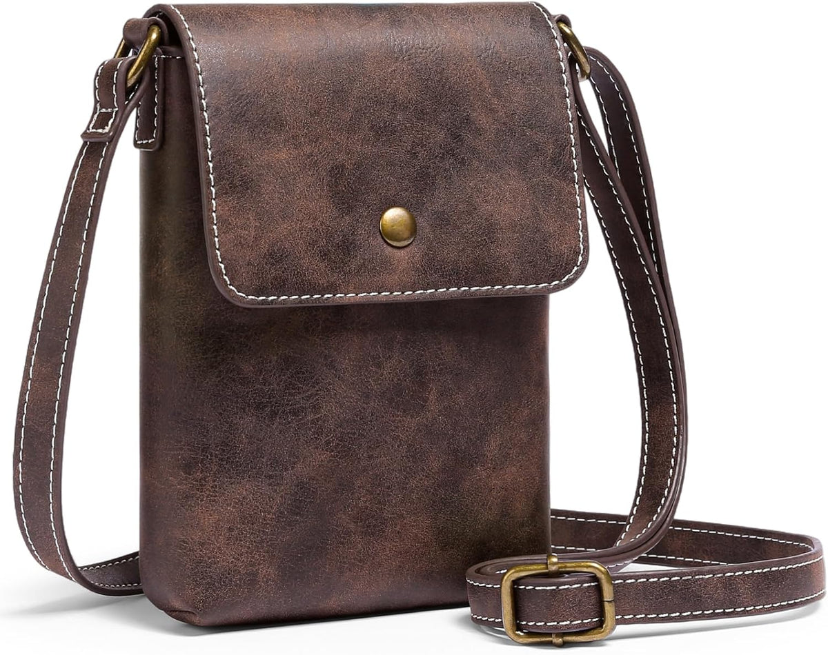 Small Cell Phone Crossbody Bag Purse for Women, PU Leather Wallet Purse…