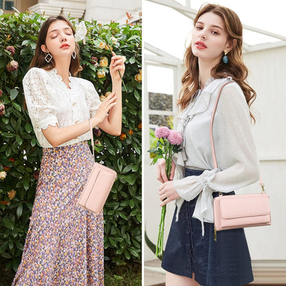 Small Cell Phone Crossbody Bag Purse for Women, PU Leather Wallet Purse…