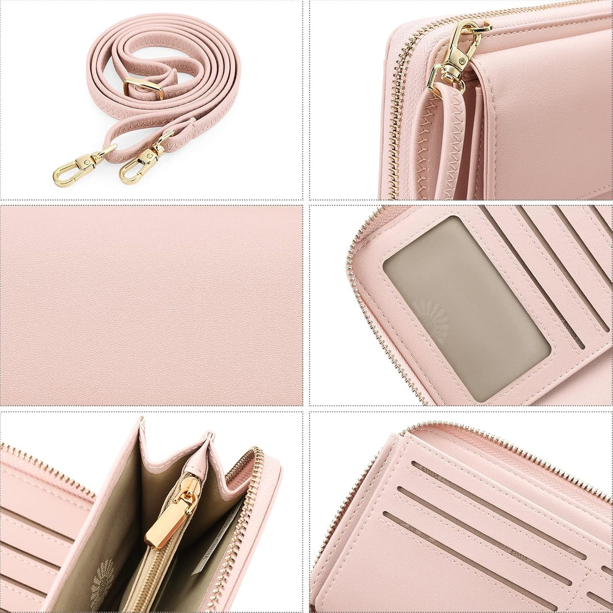 Small Cell Phone Crossbody Bag Purse for Women, PU Leather Wallet Purse…