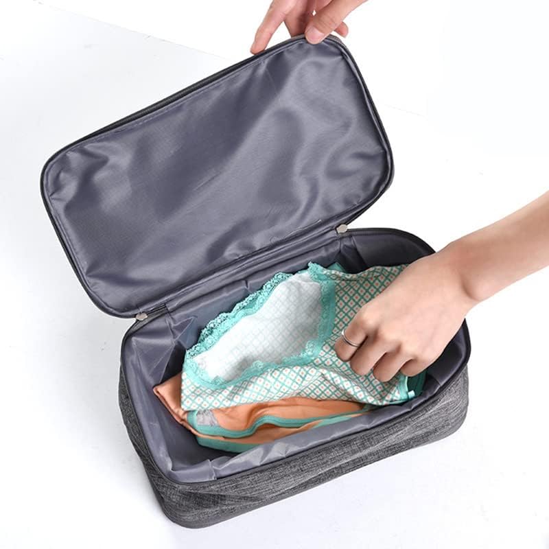 Portable Waterproof Underwear Storage Bag Travel Bra Organizer Lingerie Socks Toiletry Bag Layer Cosmetic Pouch for Women Men