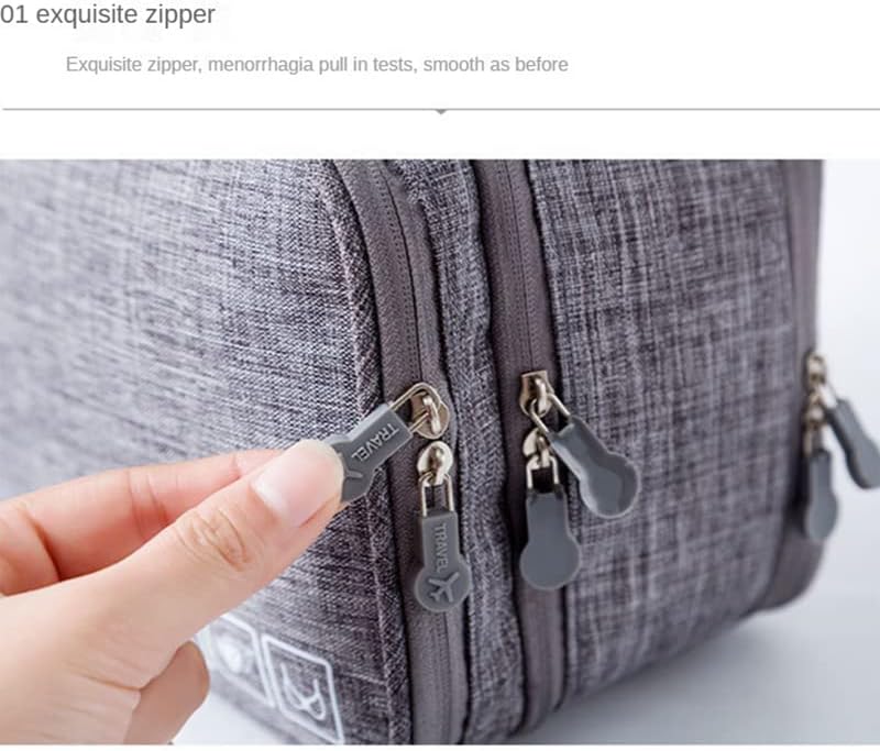 Portable Waterproof Underwear Storage Bag Travel Bra Organizer Lingerie Socks Toiletry Bag Layer Cosmetic Pouch for Women Men