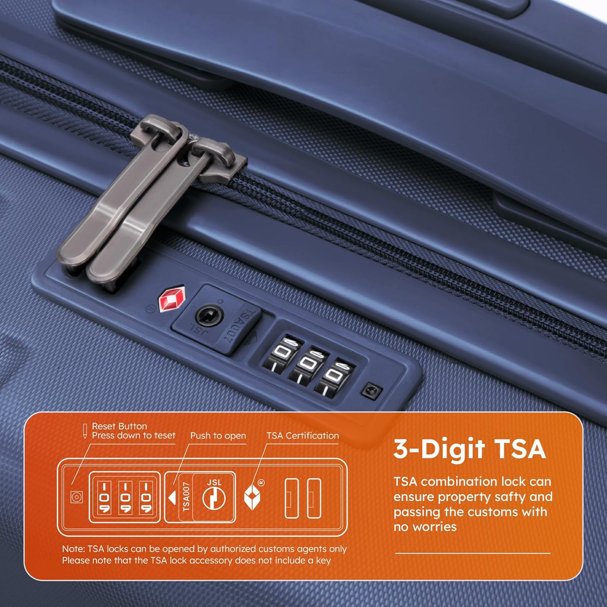 Carry On Luggage 22x14x9 Airline Approved, Hardshell Durable PC+ABS Luggage with Spinner Wheels, Lightweight Travel Rolling Suitcase with Built-in TSA Lock,USB Port,Silver