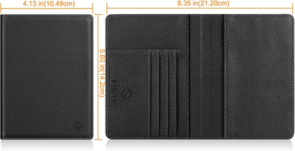 Passport Holder, Slim Travel Wallet RFID Blocking Card Case Cover | Passport Cover Protector Essentials with Credit Card Slots, For Women/Men