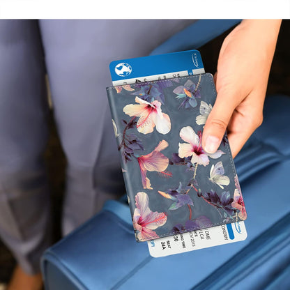 Passport Holder, Slim Travel Wallet RFID Blocking Card Case Cover | Passport Cover Protector Essentials with Credit Card Slots, For Women/Men