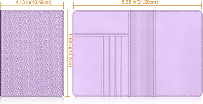 Passport Holder, Slim Travel Wallet RFID Blocking Card Case Cover | Passport Cover Protector Essentials with Credit Card Slots, For Women/Men