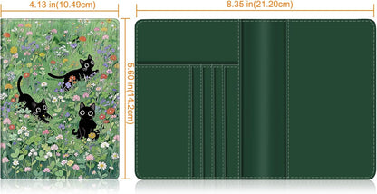 Passport Holder, Slim Travel Wallet RFID Blocking Card Case Cover | Passport Cover Protector Essentials with Credit Card Slots, For Women/Men