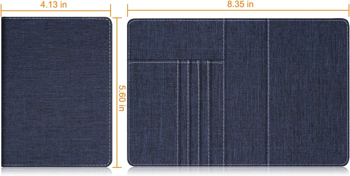 Passport Holder, Slim Travel Wallet RFID Blocking Card Case Cover | Passport Cover Protector Essentials with Credit Card Slots, For Women/Men