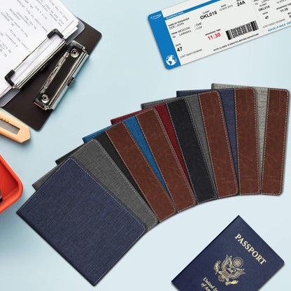 Passport Holder, Slim Travel Wallet RFID Blocking Card Case Cover | Passport Cover Protector Essentials with Credit Card Slots, For Women/Men
