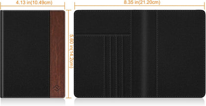 Passport Holder, Slim Travel Wallet RFID Blocking Card Case Cover | Passport Cover Protector Essentials with Credit Card Slots, For Women/Men