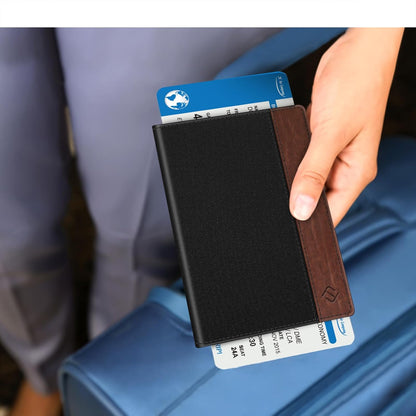 Passport Holder, Slim Travel Wallet RFID Blocking Card Case Cover | Passport Cover Protector Essentials with Credit Card Slots, For Women/Men