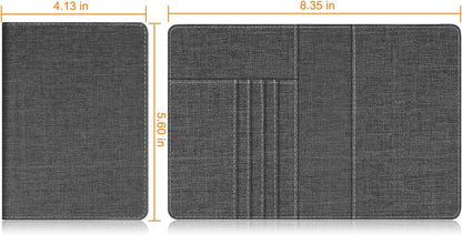 Passport Holder, Slim Travel Wallet RFID Blocking Card Case Cover | Passport Cover Protector Essentials with Credit Card Slots, For Women/Men