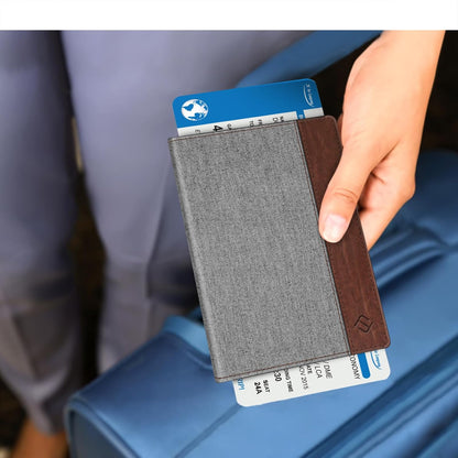 Passport Holder, Slim Travel Wallet RFID Blocking Card Case Cover | Passport Cover Protector Essentials with Credit Card Slots, For Women/Men