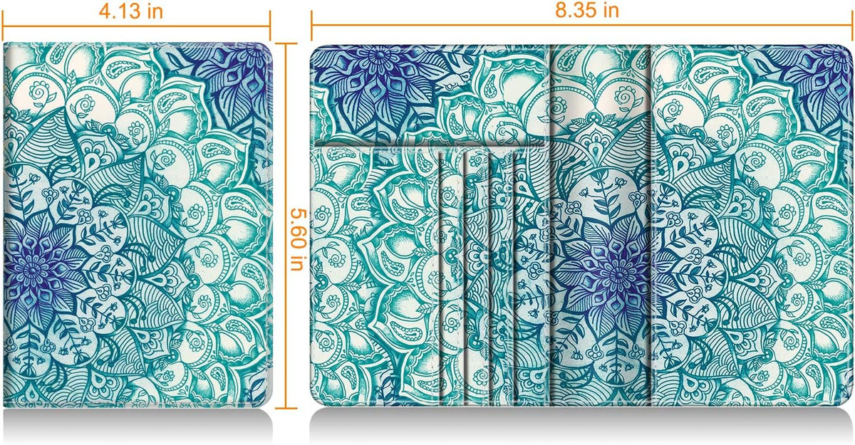 Passport Holder, Slim Travel Wallet RFID Blocking Card Case Cover | Passport Cover Protector Essentials with Credit Card Slots, For Women/Men