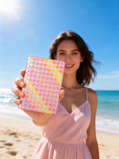 Passport Holder, Slim Travel Wallet RFID Blocking Card Case Cover | Passport Cover Protector Essentials with Credit Card Slots, For Women/Men