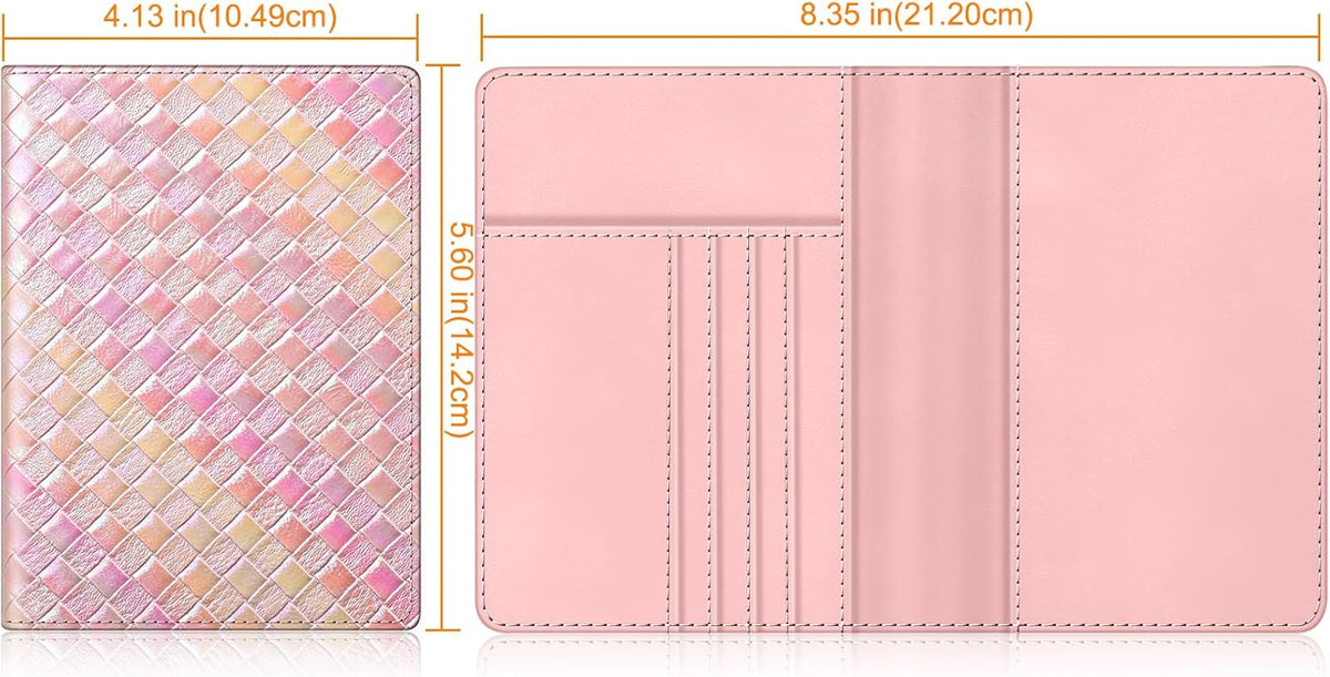 Passport Holder, Slim Travel Wallet RFID Blocking Card Case Cover | Passport Cover Protector Essentials with Credit Card Slots, For Women/Men