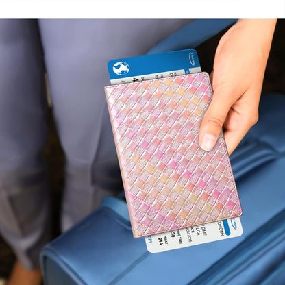 Passport Holder, Slim Travel Wallet RFID Blocking Card Case Cover | Passport Cover Protector Essentials with Credit Card Slots, For Women/Men