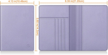 Passport Holder, Slim Travel Wallet RFID Blocking Card Case Cover | Passport Cover Protector Essentials with Credit Card Slots, For Women/Men