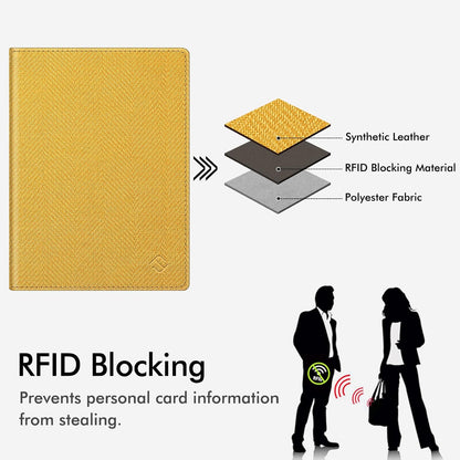 Passport Holder, Slim Travel Wallet RFID Blocking Card Case Cover | Passport Cover Protector Essentials with Credit Card Slots, For Women/Men