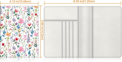Passport Holder, Slim Travel Wallet RFID Blocking Card Case Cover | Passport Cover Protector Essentials with Credit Card Slots, For Women/Men