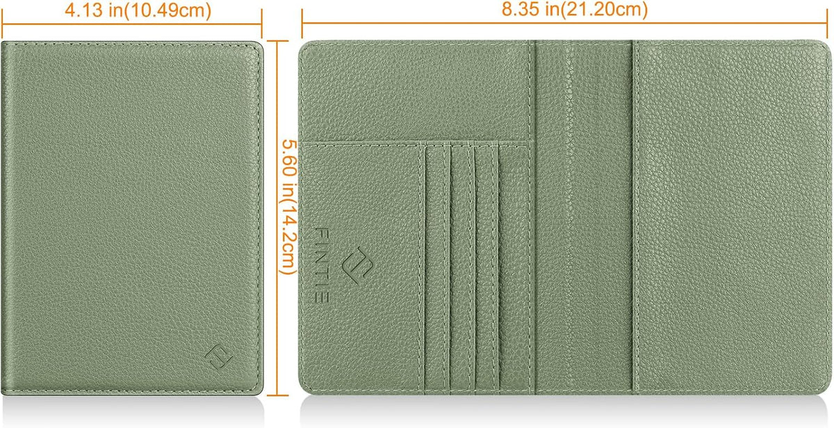 Passport Holder, Slim Travel Wallet RFID Blocking Card Case Cover | Passport Cover Protector Essentials with Credit Card Slots, For Women/Men