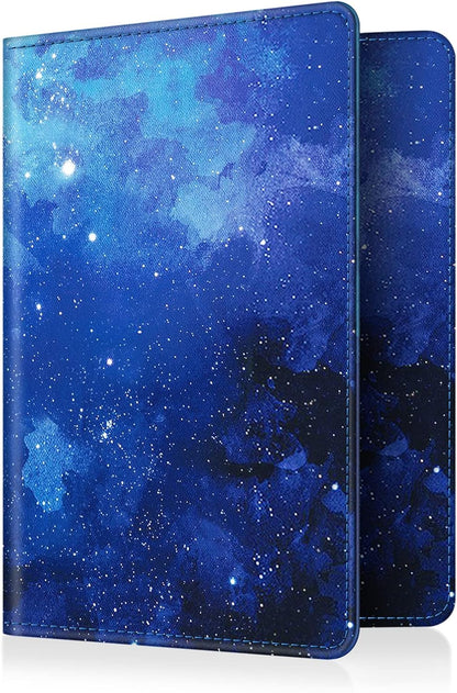 Passport Holder, Slim Travel Wallet RFID Blocking Card Case Cover | Passport Cover Protector Essentials with Credit Card Slots, For Women/Men