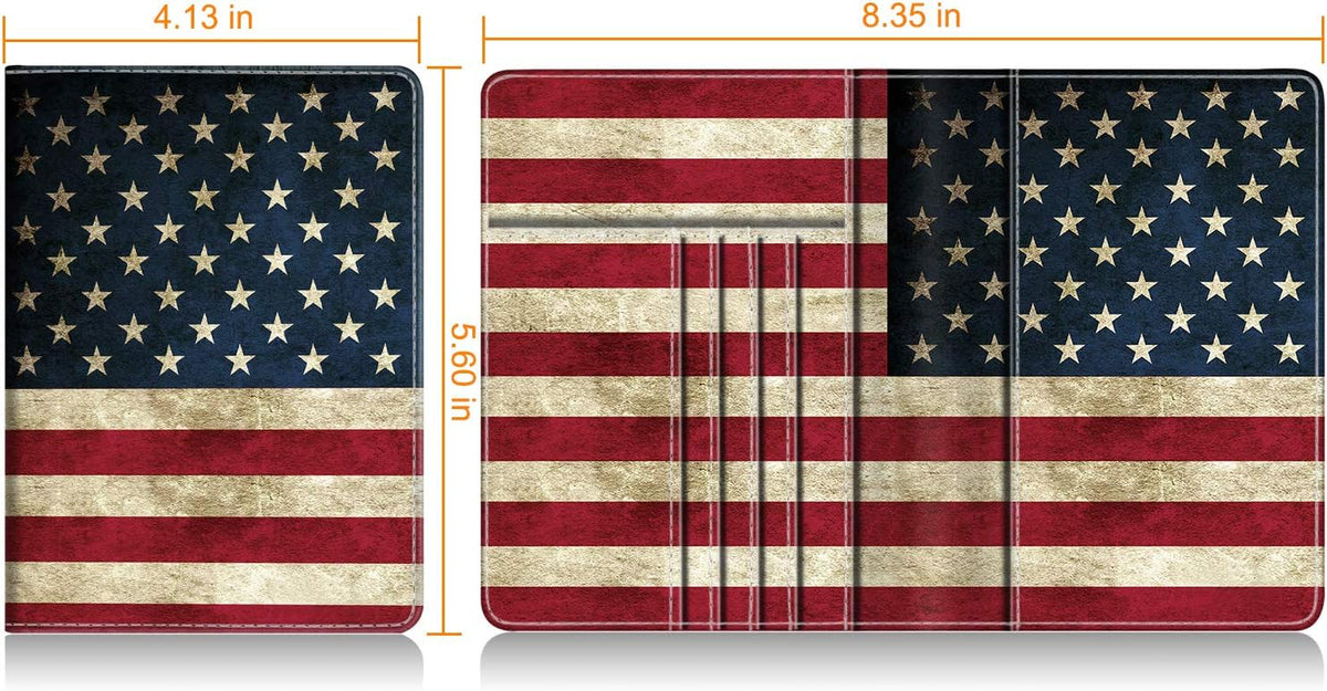 Passport Holder, Slim Travel Wallet RFID Blocking Card Case Cover | Passport Cover Protector Essentials with Credit Card Slots, For Women/Men