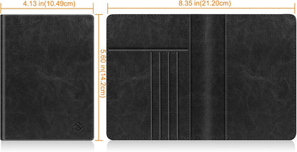 Passport Holder, Slim Travel Wallet RFID Blocking Card Case Cover | Passport Cover Protector Essentials with Credit Card Slots, For Women/Men
