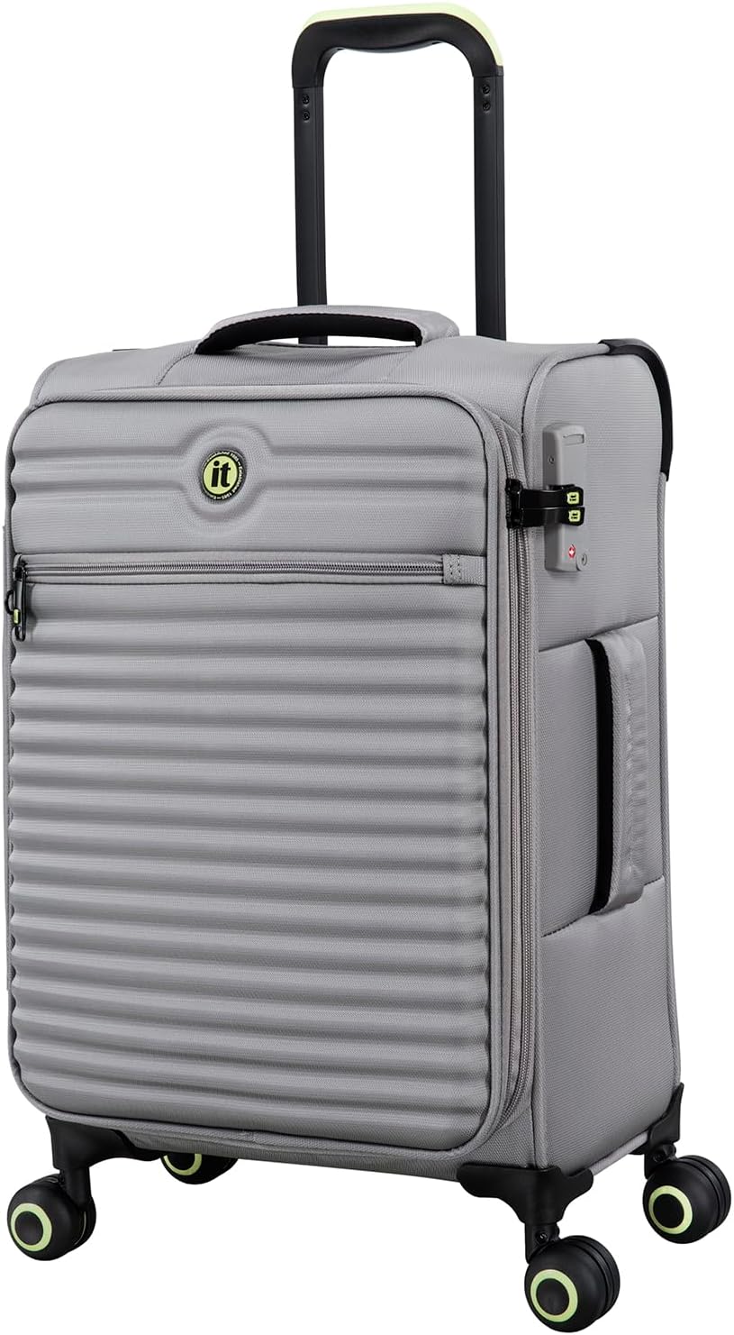 Circulator 22" Softside Carry-On 8 Wheel Expandable Spinner, Hedge Green