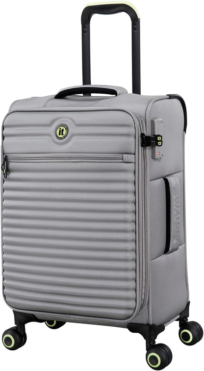 Circulator 22" Softside Carry-On 8 Wheel Expandable Spinner, Hedge Green