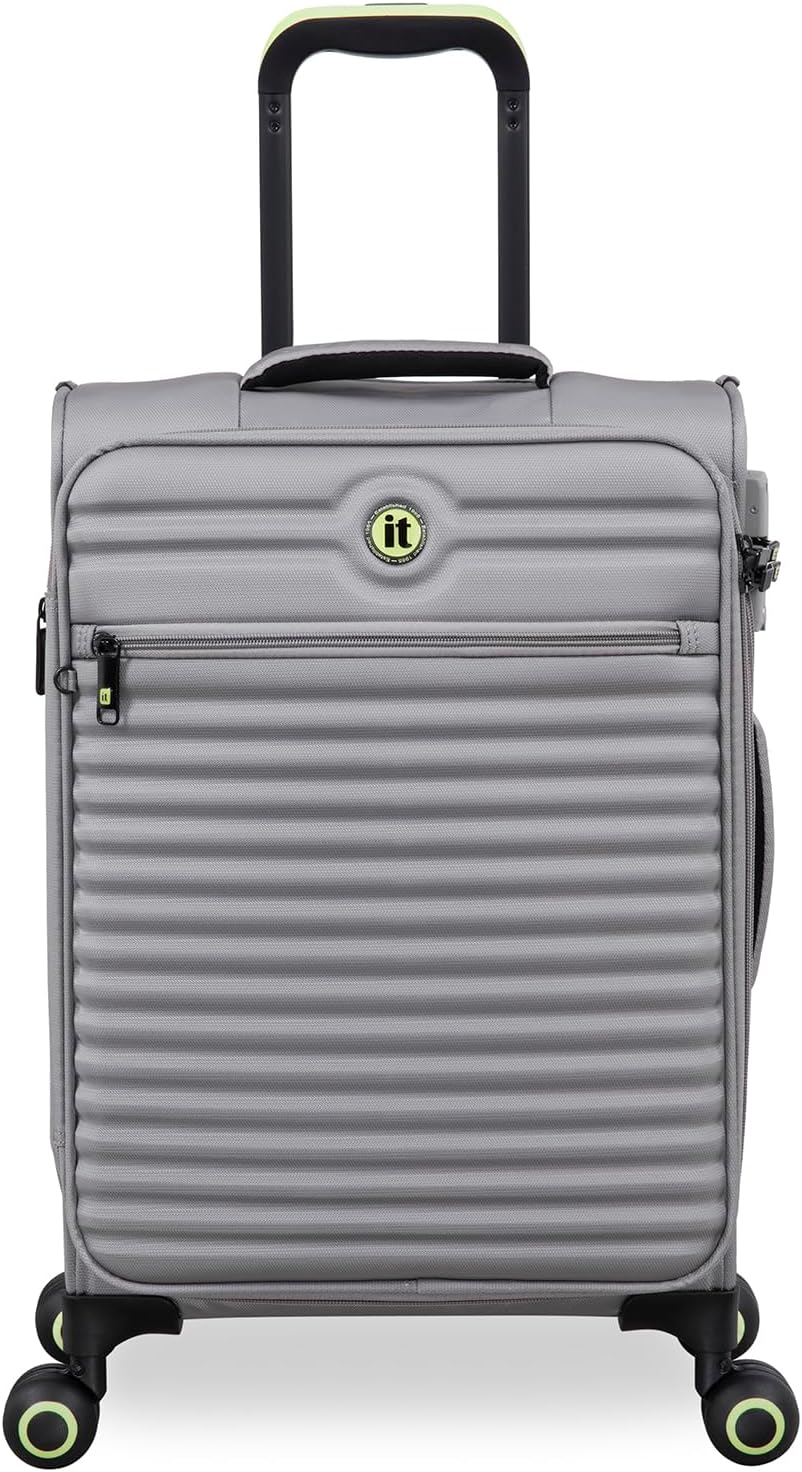Circulator 22" Softside Carry-On 8 Wheel Expandable Spinner, Hedge Green