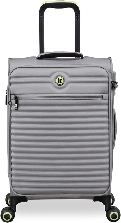 Circulator 22" Softside Carry-On 8 Wheel Expandable Spinner, Hedge Green