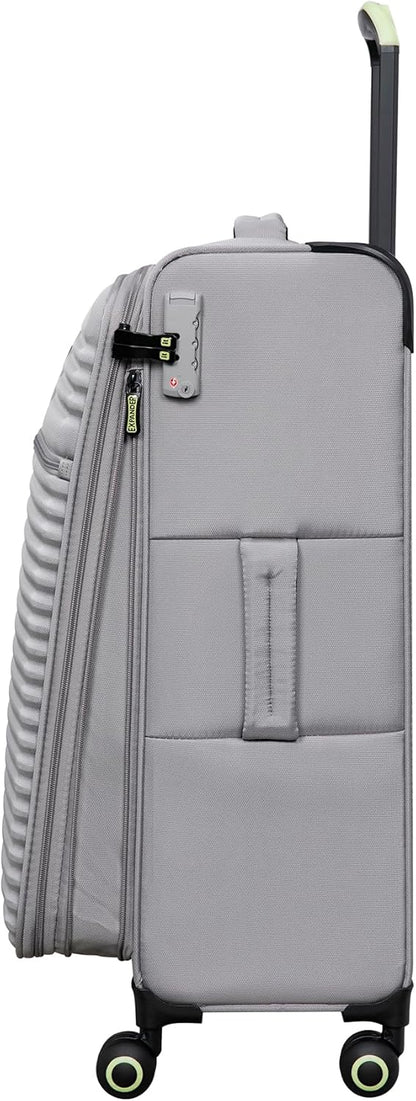 Circulator 22" Softside Carry-On 8 Wheel Expandable Spinner, Hedge Green