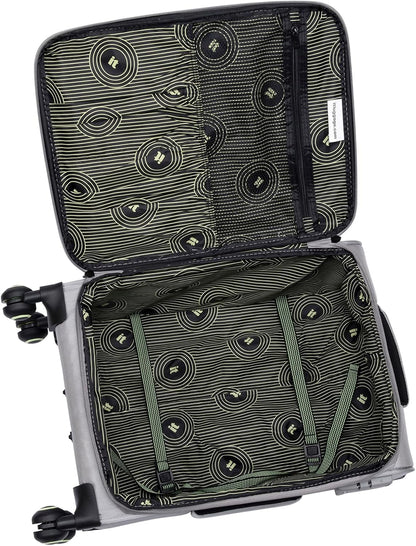 Circulator 22" Softside Carry-On 8 Wheel Expandable Spinner, Hedge Green