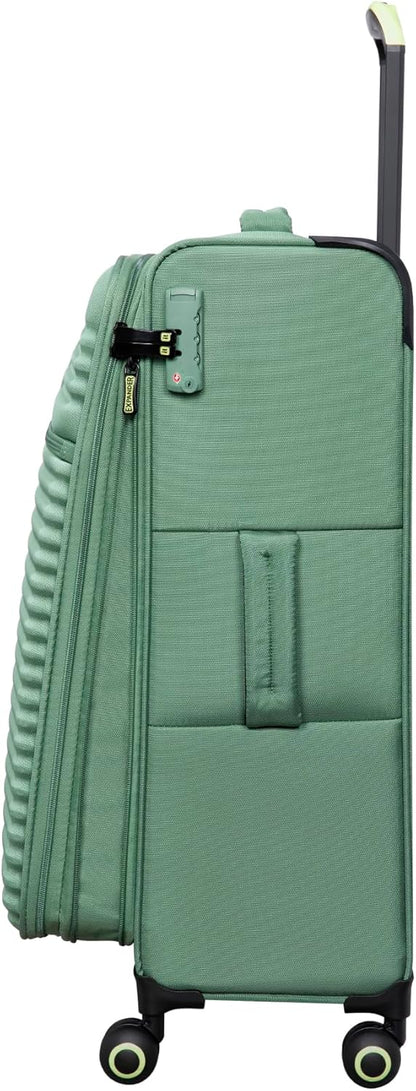 Circulator 22" Softside Carry-On 8 Wheel Expandable Spinner, Hedge Green
