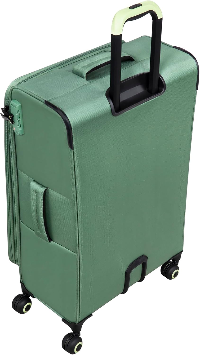 Circulator 22" Softside Carry-On 8 Wheel Expandable Spinner, Hedge Green