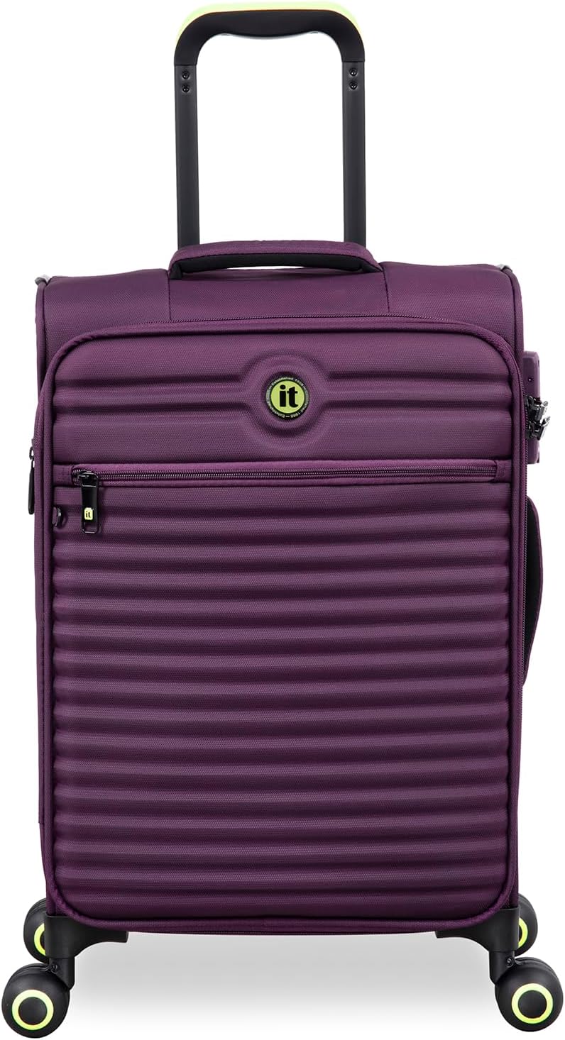 Circulator 22" Softside Carry-On 8 Wheel Expandable Spinner, Hedge Green