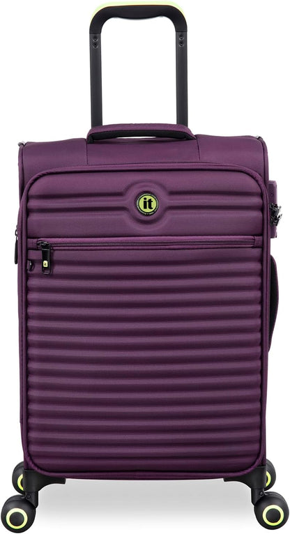 Circulator 22" Softside Carry-On 8 Wheel Expandable Spinner, Hedge Green
