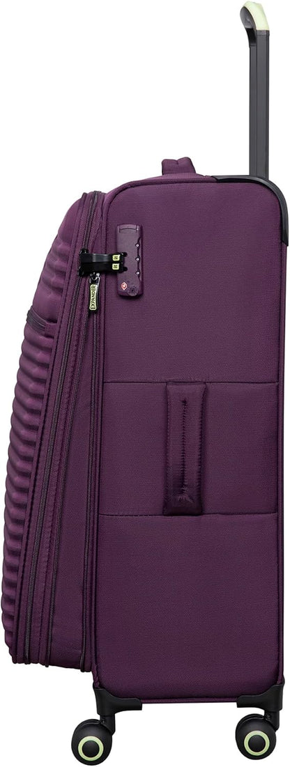 Circulator 22" Softside Carry-On 8 Wheel Expandable Spinner, Hedge Green
