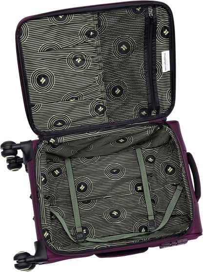 Circulator 22" Softside Carry-On 8 Wheel Expandable Spinner, Hedge Green