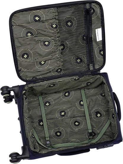 Circulator 22" Softside Carry-On 8 Wheel Expandable Spinner, Hedge Green