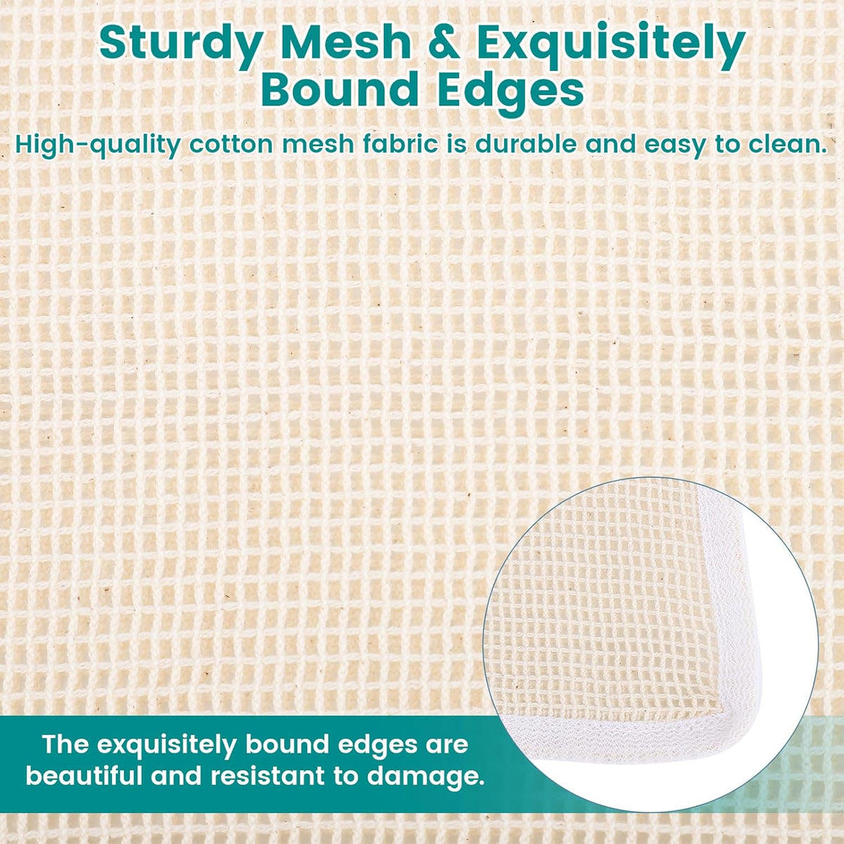 6-Pack Durable Honeycomb Mesh Laundry Bags for Delicates - 12x16 Inches Lingerie Bags for Washing Delicates with Sturdy Zippers, Protect Clothes in Washing Machine for Home, College & Dorm (Medium)
