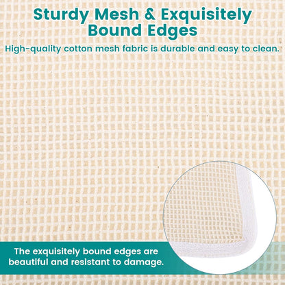 6-Pack Durable Honeycomb Mesh Laundry Bags for Delicates - 12x16 Inches Lingerie Bags for Washing Delicates with Sturdy Zippers, Protect Clothes in Washing Machine for Home, College & Dorm (Medium)