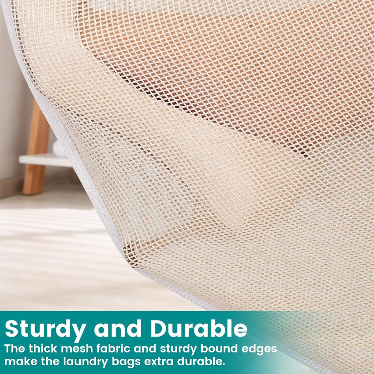 6-Pack Durable Honeycomb Mesh Laundry Bags for Delicates - 12x16 Inches Lingerie Bags for Washing Delicates with Sturdy Zippers, Protect Clothes in Washing Machine for Home, College & Dorm (Medium)