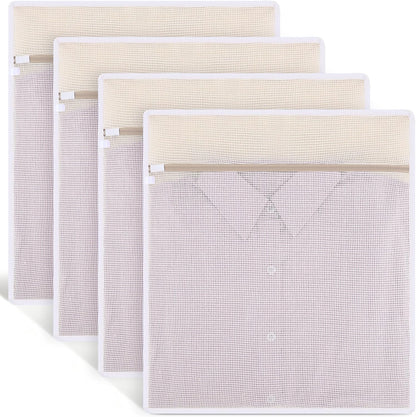 6-Pack Durable Honeycomb Mesh Laundry Bags for Delicates - 12x16 Inches Lingerie Bags for Washing Delicates with Sturdy Zippers, Protect Clothes in Washing Machine for Home, College & Dorm (Medium)