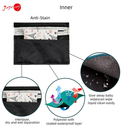 Small Wet Bag Mini Wet Bag Period Bag Black for Private Secret Waterproof Reusable for Girls Women Multi Use for Mama Cloth/Menstrual Pads/Sanity Cups/Breast Pads/Make Up Remover Pads