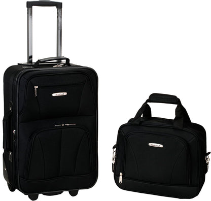 Fashion Softside Upright Luggage Set, Expandable, Wheel, Telescopic Handle,Turquoise, (14/19) - Colors A