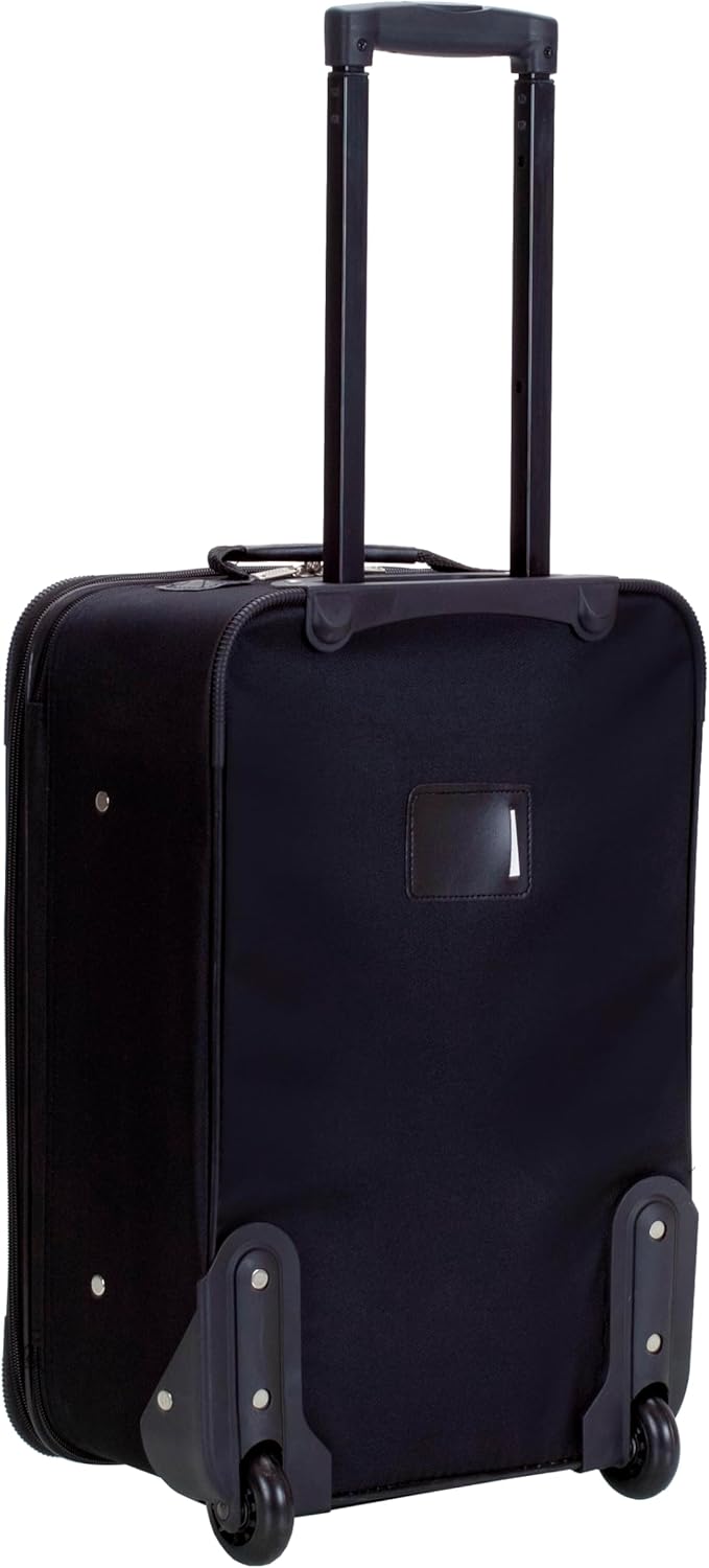 Fashion Softside Upright Luggage Set, Expandable, Wheel, Telescopic Handle,Turquoise, (14/19) - Colors A